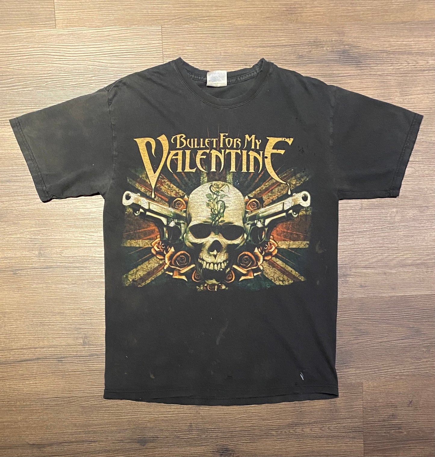 Bullet for My Valentine Graphic Tee | Size Medium | Vintage 2000s Welsh Heavy Metal Band Music Black T-Shirt | Free Shipping to USA |