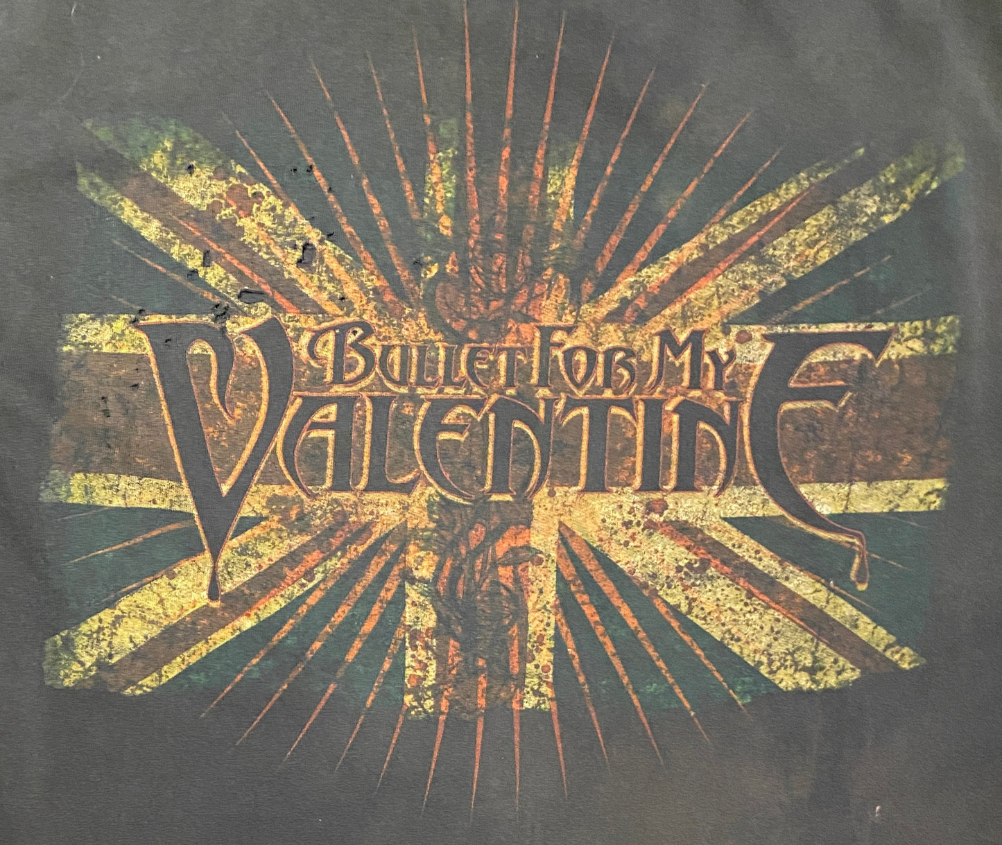 Bullet for My Valentine Graphic Tee | Size Medium | Vintage 2000s Welsh Heavy Metal Band Music Black T-Shirt | Free Shipping to USA |