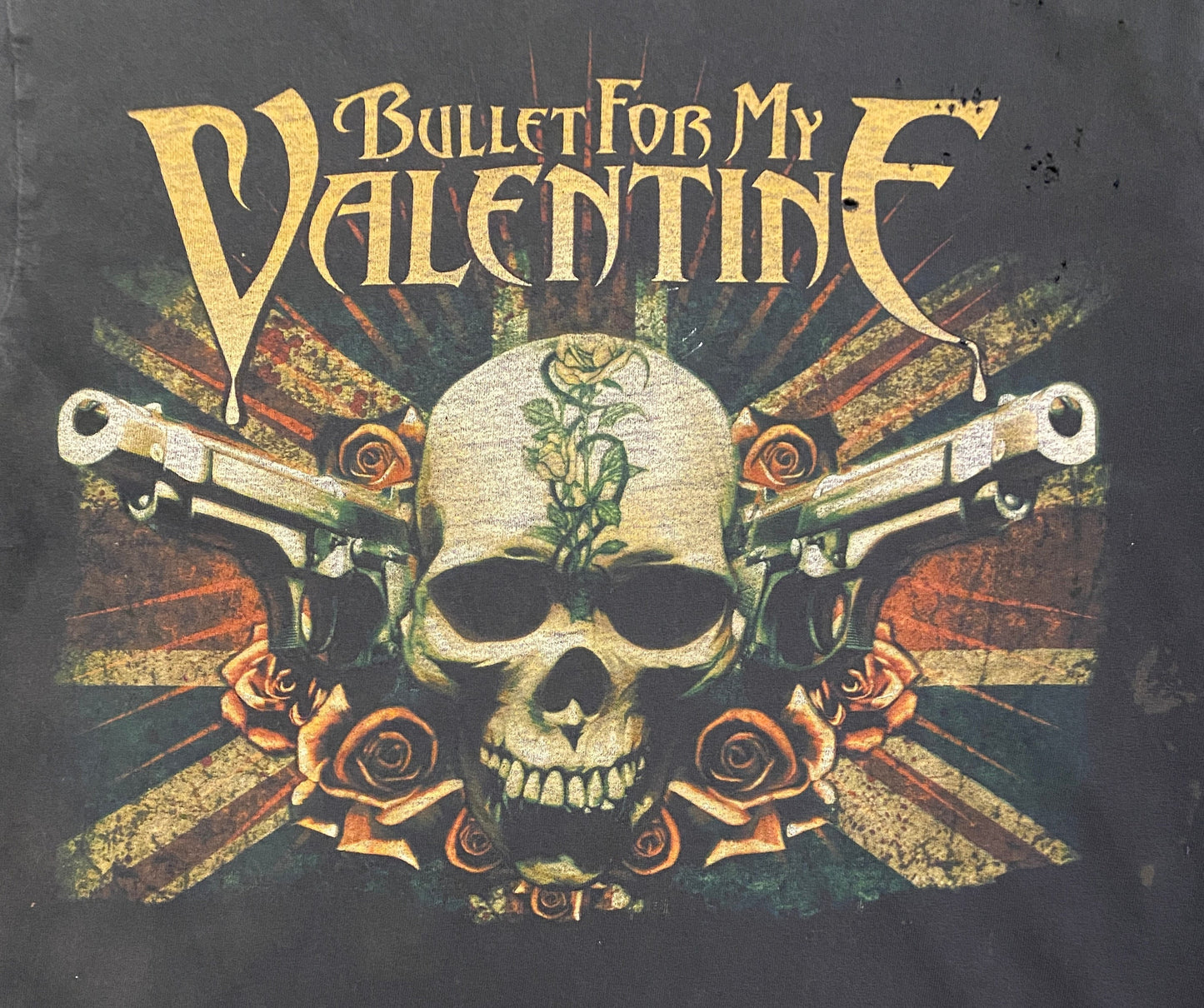 Bullet for My Valentine Graphic Tee | Size Medium | Vintage 2000s Welsh Heavy Metal Band Music Black T-Shirt | Free Shipping to USA |