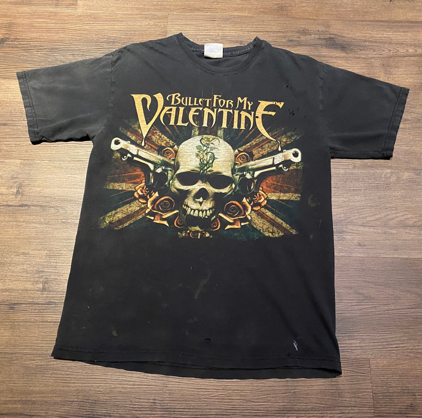 Bullet for My Valentine Graphic Tee | Size Medium | Vintage 2000s Welsh Heavy Metal Band Music Black T-Shirt | Free Shipping to USA |