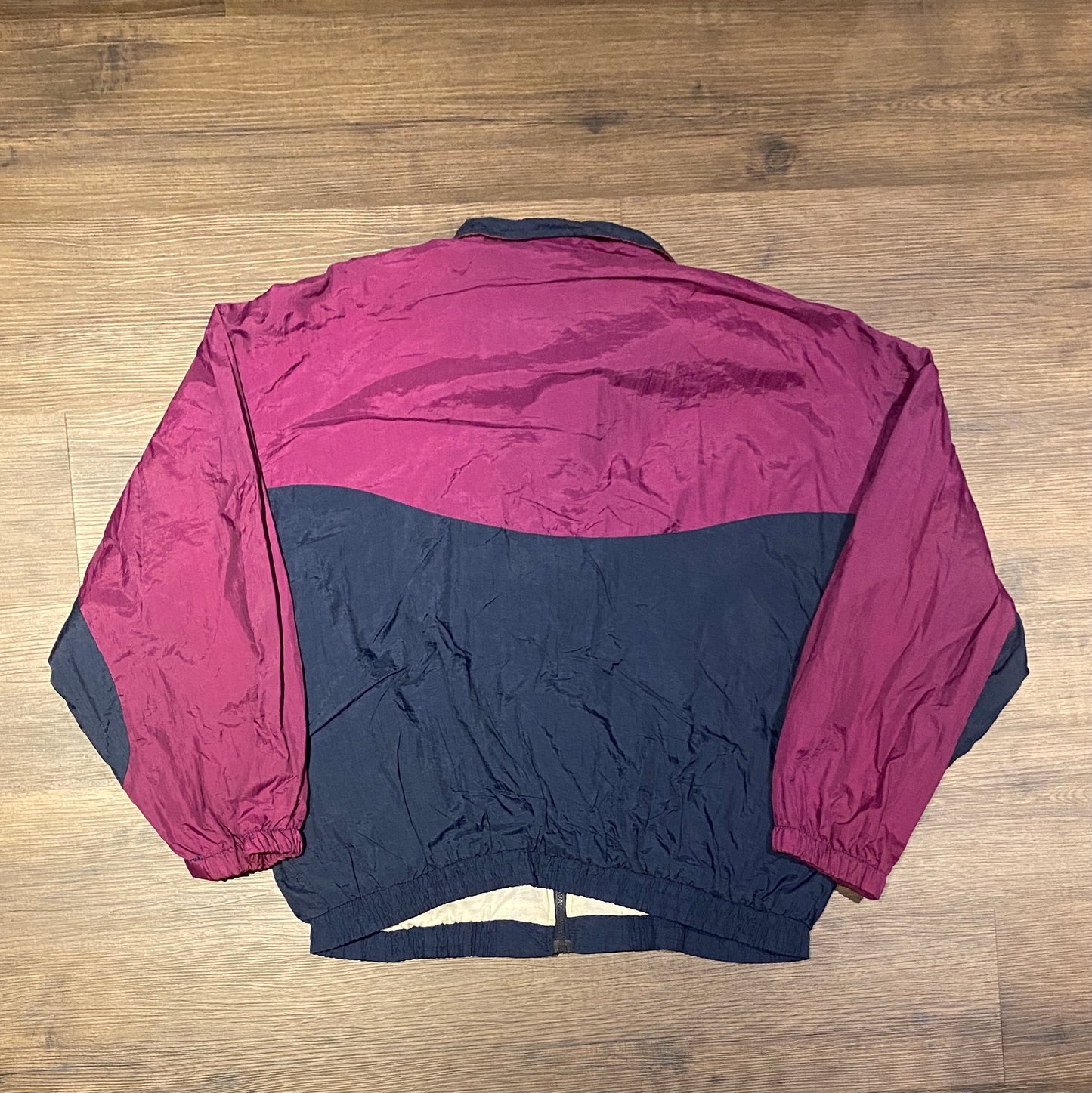 Avia Activewear Embroidered Windbreaker Jacket | Size X-Large | Vintage 1990s Purple Zip Up Windbreaker | Free Shipping to USA |