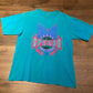 Speedo Cross Training Graphic Tee | Size Medium | Vintage 1990s Single Stitch Branded Blue T-Shirt | Free Shipping to USA |