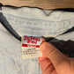 One Fish, Two Fish, Red Fish, Blue Fish Denim Jacket | Size XXL | Vintage 1990s Retro Light Blue Denim Coat | Free Shipping to USA|