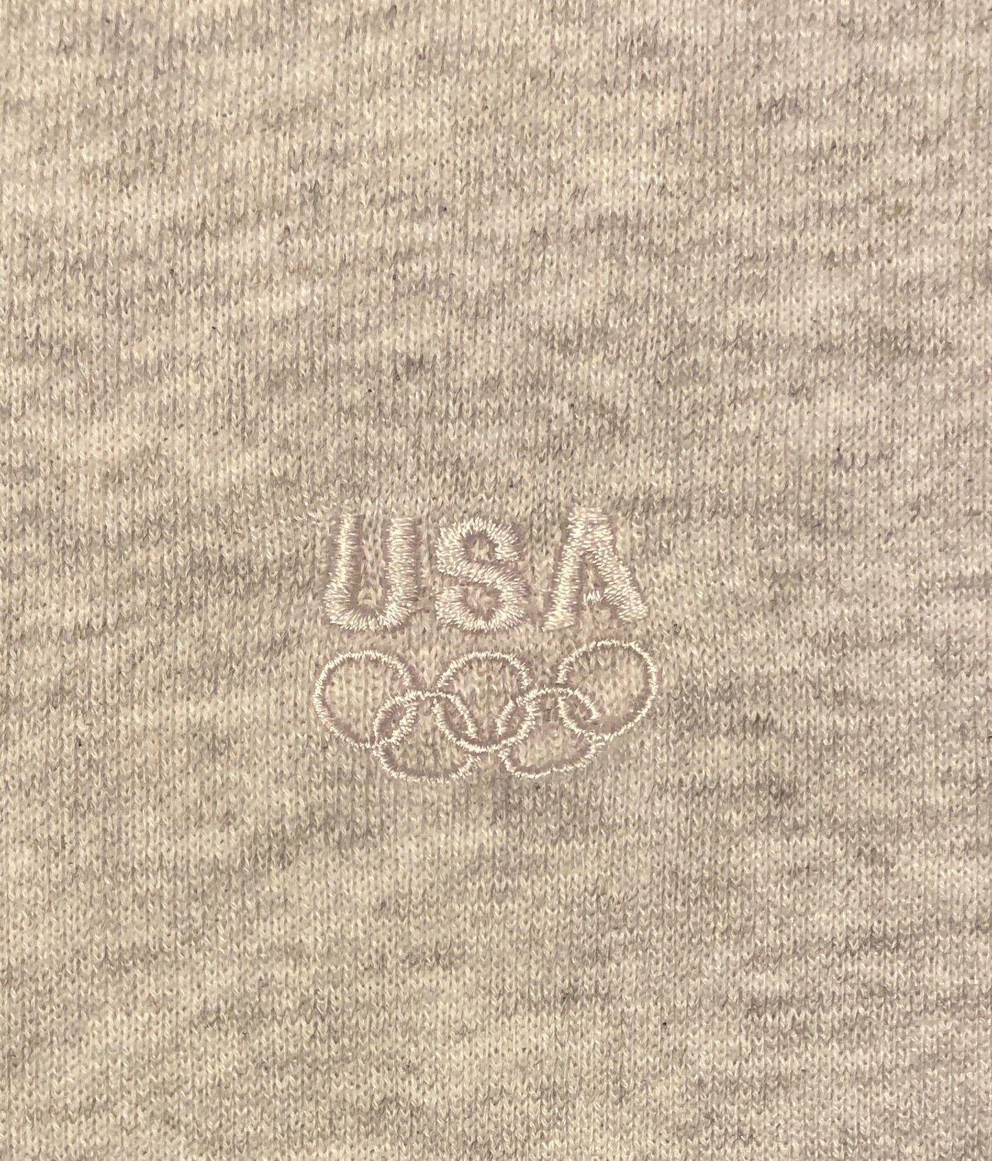 Atlanta Olympics '96 Embroidered Crewneck | Size Large | Vintage 1990s Olympics Promotional Grey Sweater | Made in USA|Free Shipping to USA|