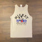 Mickey Mouse Athletic Dept. Florida Graphic Tee | Size Large | Vintage 2000s Disney Graphic Tank Top White T-Shirt | Free Shipping to USA |