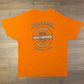 Harley Davidson Orlando, Florida Graphic Tee | Size XL | Vintage 2000s Retro Biker Motorcycle Orange T-Shirt | Free Shipping to USA |