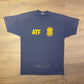 Bureau of Alcohol, Tobacco, Firearms and Explosives Graphic Tee | Size Large |Vintage 1990s Single Stitch Blue T-Shirt|Free Shipping to USA|