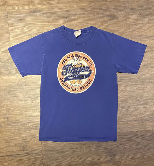 Tigger Since 1968 Graphic Tee | Size Small | Vintage 2000s Cartoon Promotional Blue T-Shirt | Free Shipping to USA |