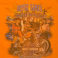 Harley Davidson Outer Banks, North Carolina Graphic Tee | Size Medium | Vintage 2000s Motorcycle Biker Orange T-Shirt |Free Shipping to USA|