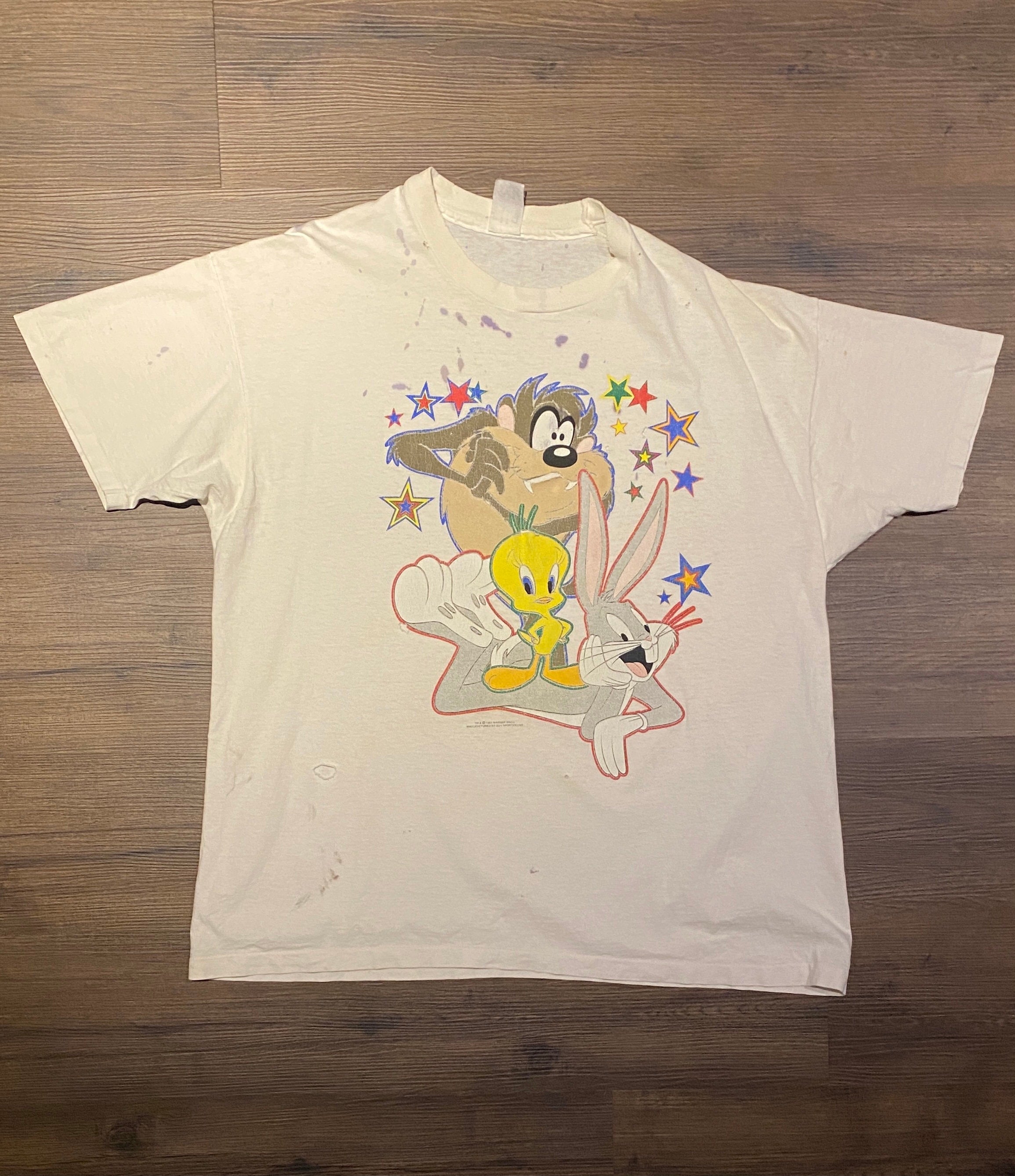 Tweety, Bugs Bunny & Taz Graphic Tee | Size XL | Vintage 1990s