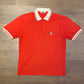 FILA Embroidered Collared Graphic Tee | Size Small | Vintage 1990s Single Stitch Red T-Shirt | Free Shipping to USA |