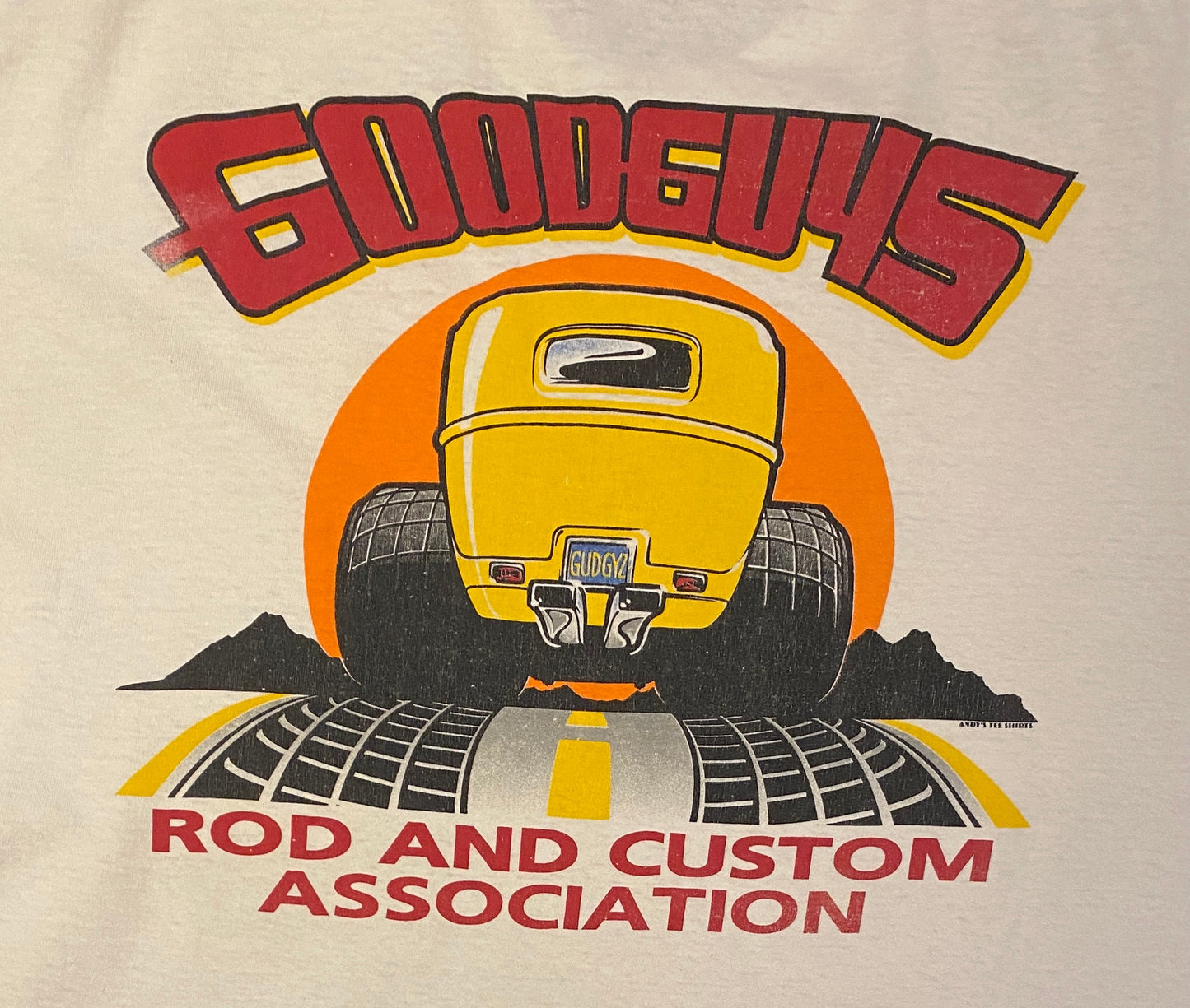 Goodguys South Eastern Rod & Custom Nationals Graphic Tee | Size XL | Vintage 1990s White Car Show T-Shirt | Free Shipping to USA |