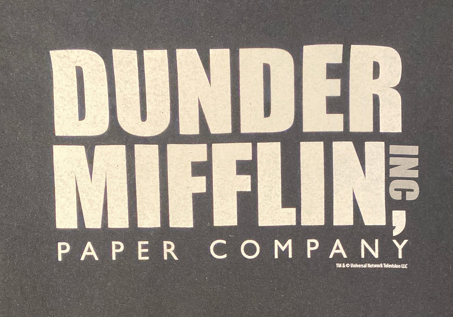 The Office Dunder Mifflin Paper Company Graphic Tee | Size Small | Vintage 2000s Television Series Black T-Shirt | Free Shipping to USA |