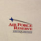 Air Force Reserve Above & Beyond Graphic Tee | Size X-Large | Vintage 1990s American Military White T-Shirt |