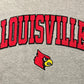Louisville Cardinals Embroidered Graphic Hoodie | Size X-Large | Vintage 1990s College Sports Grey Sweater | Free Shipping to USA |