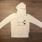 KAWS x Uniqlo Joe Kaws Doghouse Graphic Hoodie | Size Small | Modern Used Designer Branded White Sweater | Free Shipping to USA |