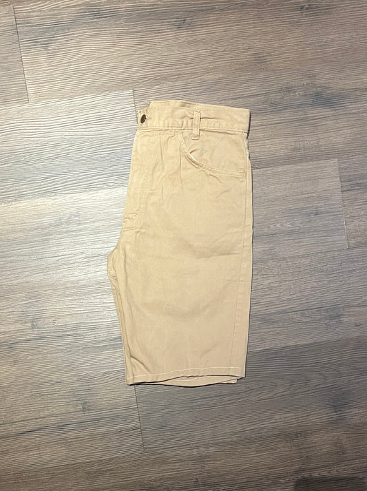 Levi's Beige Khaki Shorts | Size 32 | Vintage 2000s Branded Levi Strauss Beige Khaki Shorts | Free Shipping to USA |