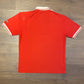 FILA Embroidered Collared Graphic Tee | Size Small | Vintage 1990s Single Stitch Red T-Shirt | Free Shipping to USA |