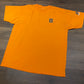 Budweiser Athletics Sport Graphic Tee | Size X-Large | Vintage 1990s Alcohol Promotional Orange T-Shirt | Free Shipping to USA |