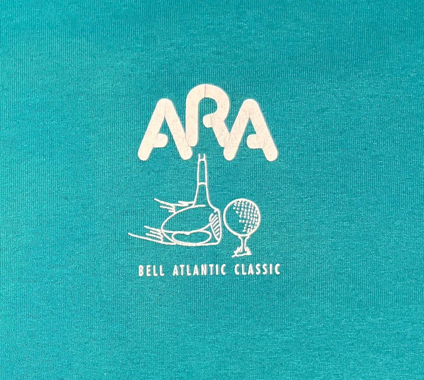 ARA Bell Atlantic Classic Graphic Tee | Size Large | Vintage 1990s Golf Tournament Single Stitch T-Shirt | Made in USA|Free Shipping to USA|