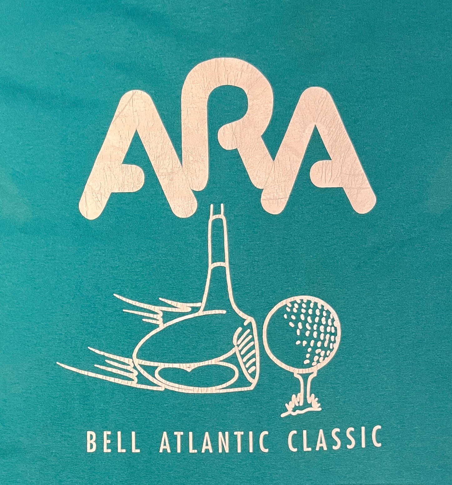 ARA Bell Atlantic Classic Graphic Tee | Size Large | Vintage 1990s Golf Tournament Single Stitch T-Shirt | Made in USA|Free Shipping to USA|