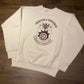 McMaster University Engineering & Management Graphic Crewneck | Size Large | Vintage 1980s University White Sweater | Free Shipping to USA|