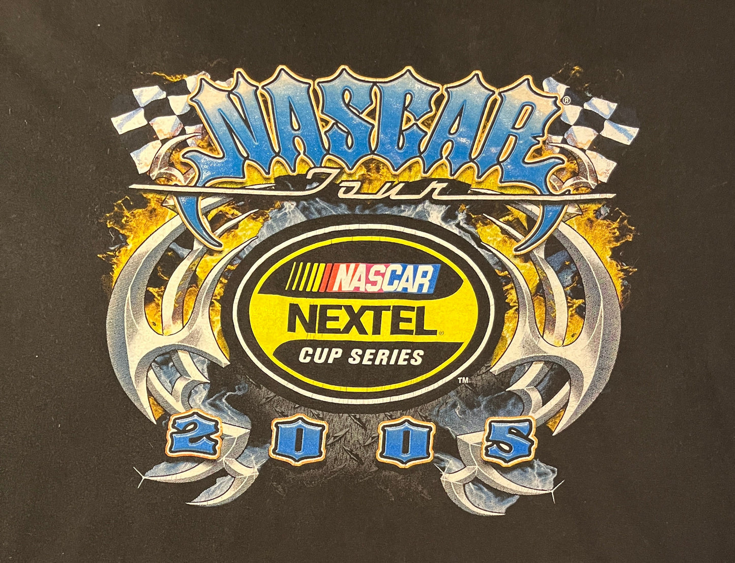 NASCAR Nextel Cup Series 2005 Racing Graphic Tee | Size XXXL | Vintage 2000s Retro Racing Black T-Shirt | Free Shipping to USA |