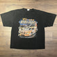 Tony Stewart NASCAR Joe Gibbs Racing Graphic Tee | Size XX-Large | Vintage 2000s NASCAR Racing Black T-Shirt | Free Shipping to America |