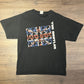 The Beatles Union Jack Graphic Tee | Size X-Large | Vintage 2000s Retro Rock Band Music Black T-Shirt |