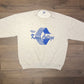 The King's College Graphic Crewneck | Size X-Large | Vintage 1990s Russell Athletics Branded College Grey Sweater | Free Shipping to USA |