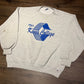 The King's College Graphic Crewneck | Size X-Large | Vintage 1990s Russell Athletics Branded College Grey Sweater | Free Shipping to USA |