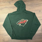 Minnesota Wild Hockey Graphic Hoodie | Size Medium | Vintage 2000s NHL Hockey Green T-Shirt | CSA Neck Tag | Free Shipping to USA |