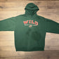 Minnesota Wild Hockey Graphic Hoodie | Size Medium | Vintage 2000s NHL Hockey Green T-Shirt | CSA Neck Tag | Free Shipping to USA |
