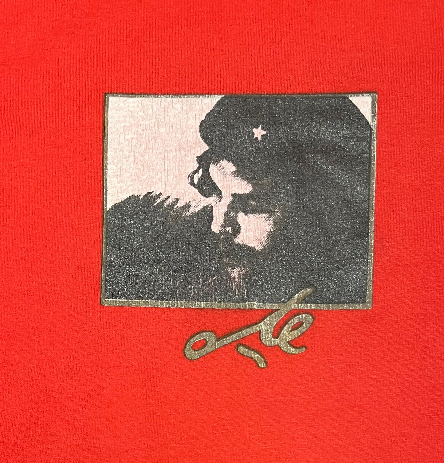 Che Guevara Graphic Tee | Size X-Large | Vintage 1990s Promotional Rebellian Red T-Shirt | Free Shipping to USA |