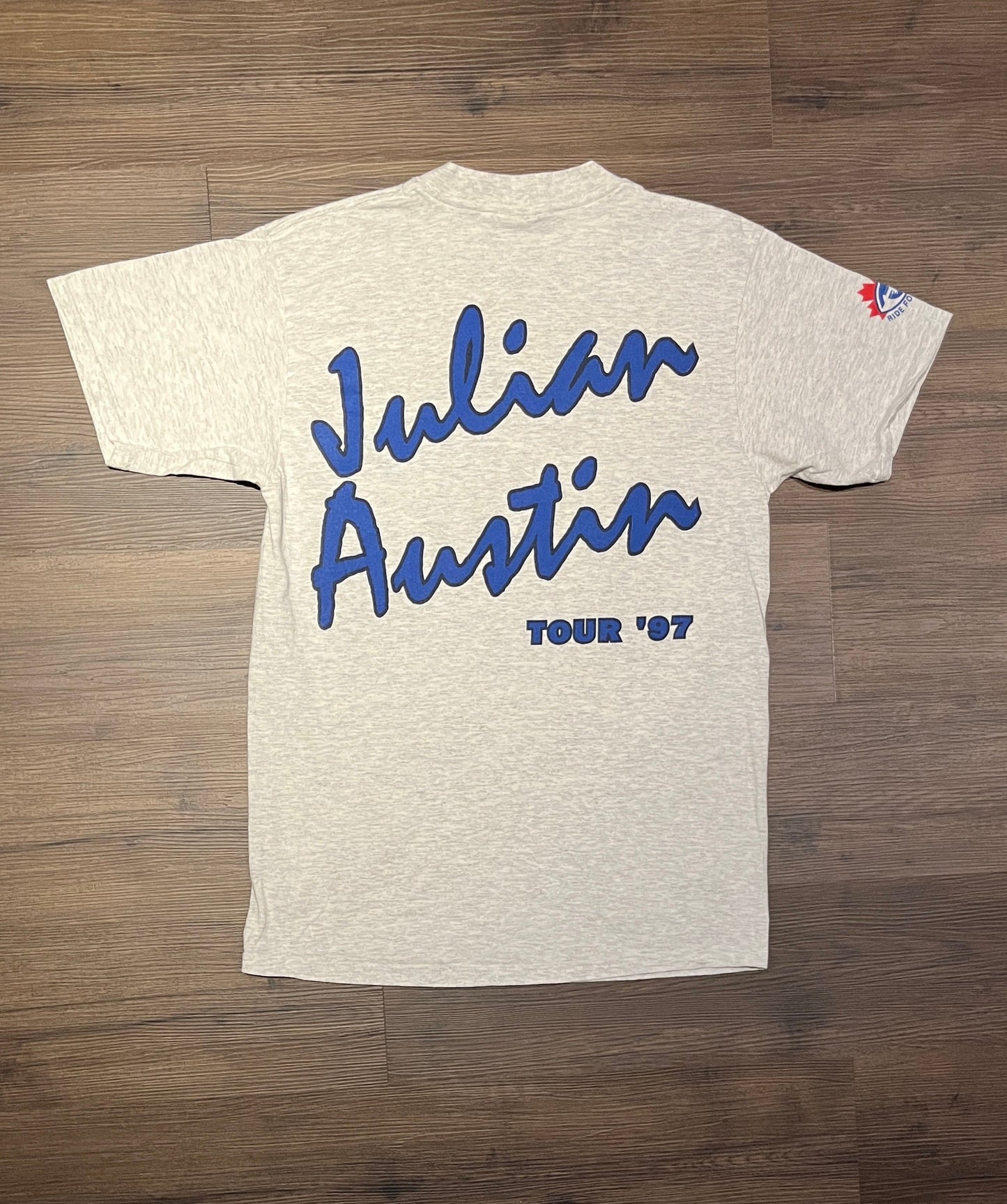 Julian Austin What My Heart Already Knows Tour 1997 Graphic Tee | Size Large | Vintage 1990s Canadian Country T-Shirt |Free Shipping to USA|