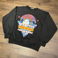 Baseball Spring Training Graphic Crewneck | Size Small | Vintage 1990s MLB Baseball Black Sweater | Made in Canada | Free Shipping to USA |