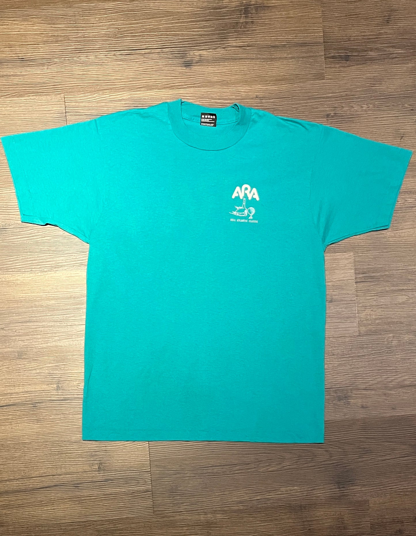 ARA Bell Atlantic Classic Graphic Tee | Size Large | Vintage 1990s Golf Tournament Single Stitch T-Shirt | Made in USA|Free Shipping to USA|