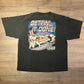 Tony Stewart NASCAR Joe Gibbs Racing Graphic Tee | Size XX-Large | Vintage 2000s NASCAR Racing Black T-Shirt | Free Shipping to America |