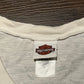 Harley Davidson Peterborough, Ontario Graphic Tee | Size Large | Vintage 2000s Biker Motorcycle White T-Shirt | Free Shipping to USA |