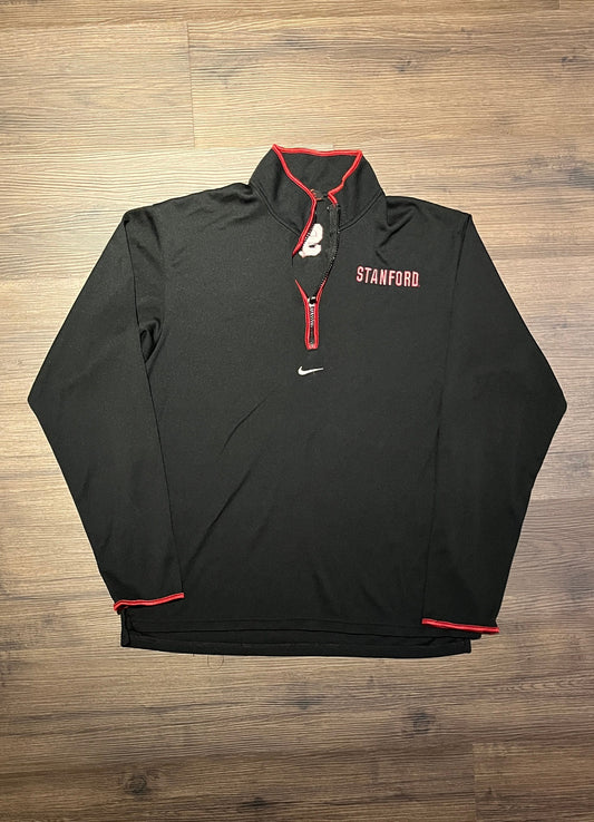 Stanford Cardinal Nike Embroidered Graphic Sweater | Size Large | Vintage 2000s Branded College Sports Black Sweater | Free Shipping to USA|