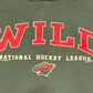 Minnesota Wild Hockey Graphic Hoodie | Size Medium | Vintage 2000s NHL Hockey Green T-Shirt | CSA Neck Tag | Free Shipping to USA |