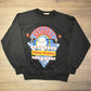 Baseball Spring Training Graphic Crewneck | Size Small | Vintage 1990s MLB Baseball Black Sweater | Made in Canada | Free Shipping to USA |