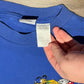 Mickey Mouse & Pluto Embroidered Graphic Tee | Size X-Large | Vintage 2000s Disney Cartoon Blue T-Shirt | Free Shipping to USA |