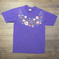 Sea Shells & Clams Graphic Tee | Size Medium | Vintage 1990s Single Stitch Abstract Purple T-Shirt | Made in USA | Free Shipping to USA |