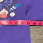 Sea Shells & Clams Graphic Tee | Size Medium | Vintage 1990s Single Stitch Abstract Purple T-Shirt | Made in USA | Free Shipping to USA |