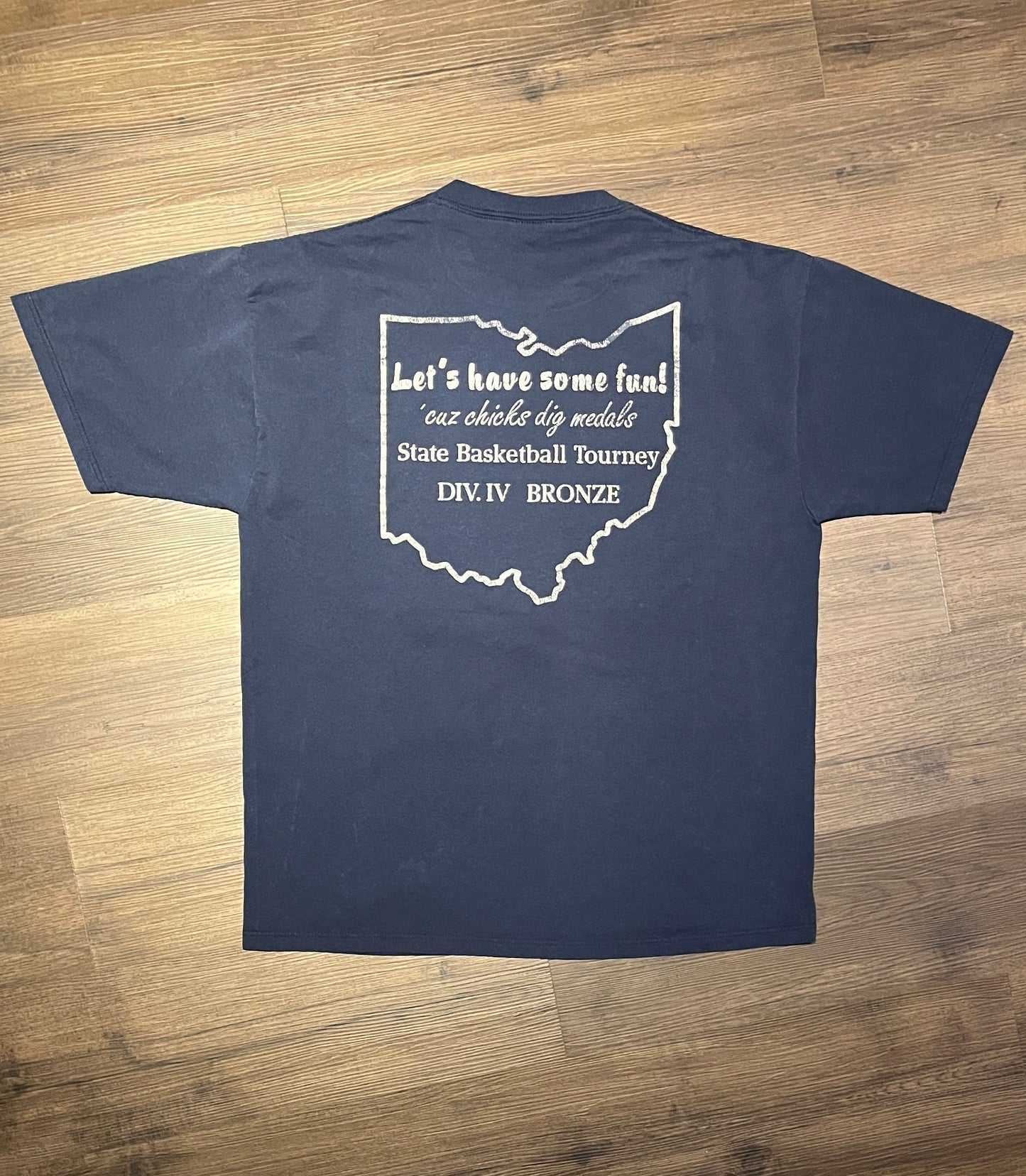 Special Olympics Ohio 1998 Graphic Tee | Size X-Large | Vintage 1990s Basketball Tournament Blue T-Shirt | Made in USA|Free Shipping to USA|