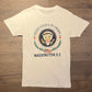 United States Of America Coat Of Arms Graphic Tee | Size Medium | Vintage 1990s Promotional Tourist White T-Shirt | Free Shipping to USA |