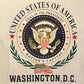United States Of America Coat Of Arms Graphic Tee | Size Medium | Vintage 1990s Promotional Tourist White T-Shirt | Free Shipping to USA |