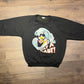 Surfing Duck What A Blast! Graphic Crewneck | One Size Fits All | Vintage 1990s Promotional Blue Sweater |