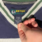 Ebtek Eddie Bauer Embroidered Graphic Tee | Size Large | Vintage 2000s Branded Promotional Grey T-Shirt |